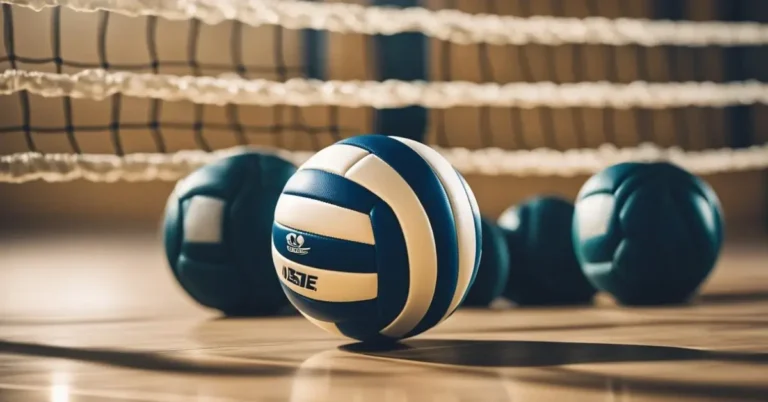 Volleyballs on the ground