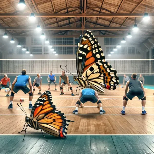 butterfly volleyball drill