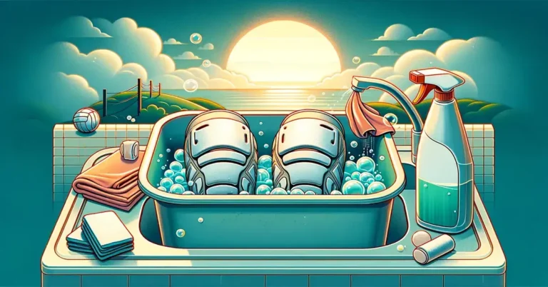 how to wash volleyball knee pads