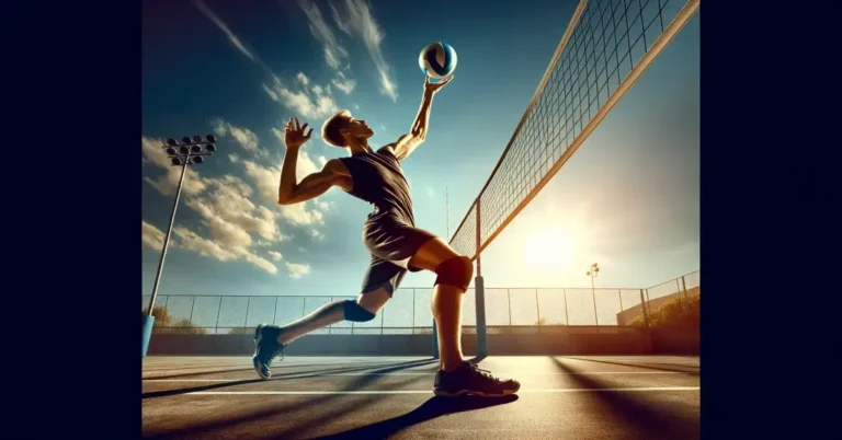 volleyball serving drills AI volleyball player just about to serve