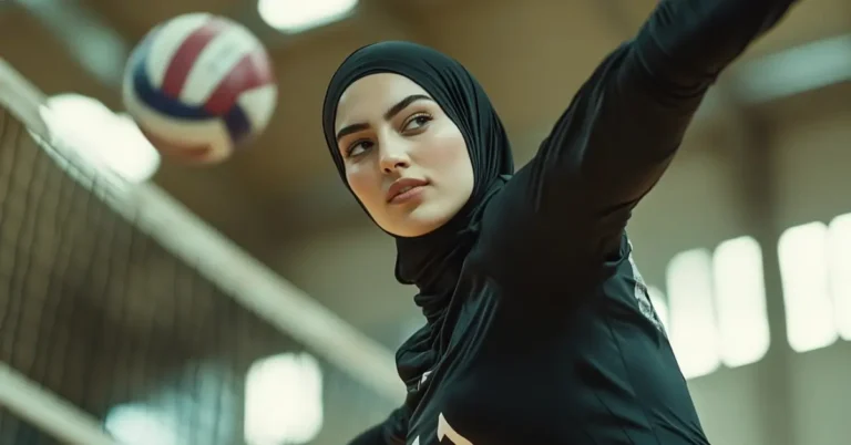 female volleyball player wears muslim volleyball outfits